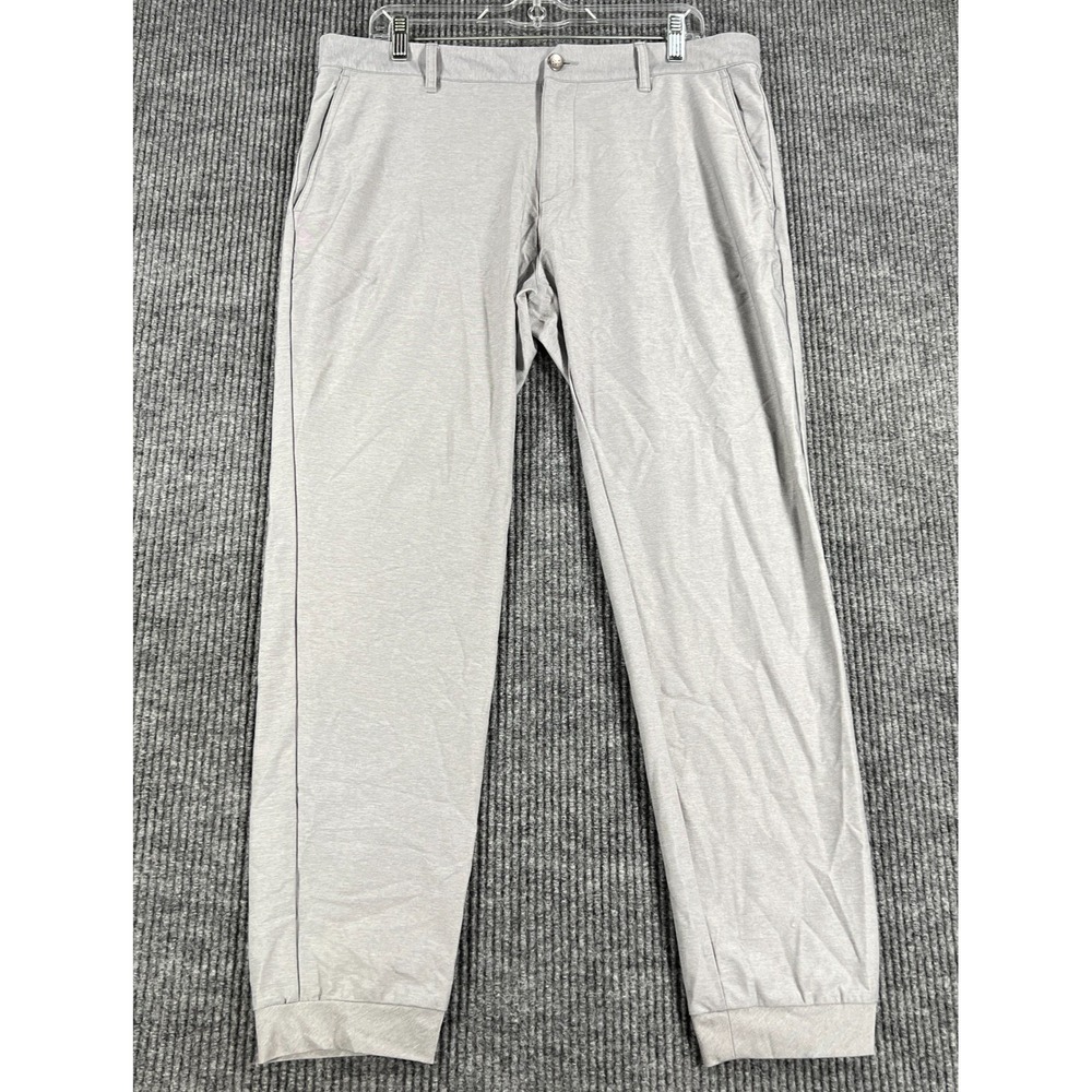 Adidas‎ Adicross Pants Mens 35x32 (35x29) Gray Chino Performance Golf Casual